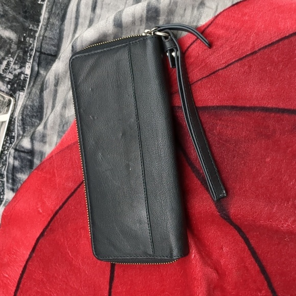 Lucky brand black leather wallet - Picture 4 of 12